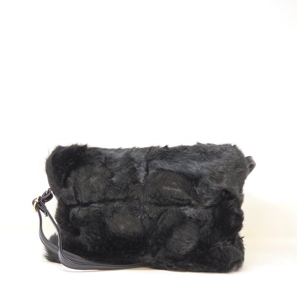 💖ON TREND! Faux Fur Crossbody Bag Black